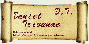 Daniel Trivunac vizit kartica